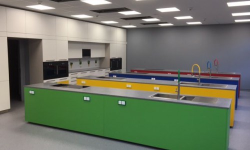 Bauarbeiten an der Gesamtschule Fischbach